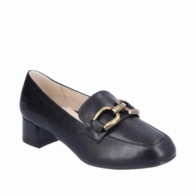 Women's Violet 52 Heeled Loafer In Black Womens Fashion Flats cheap
