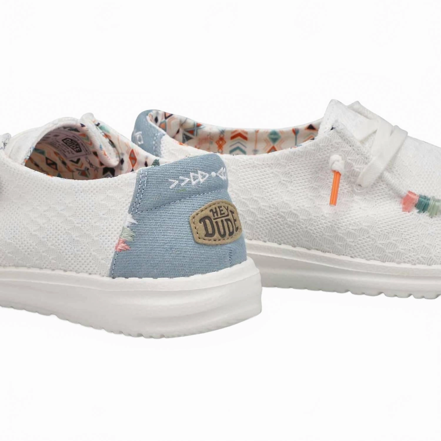 Women's Wendy Boho Casual Shoes In White Crochet