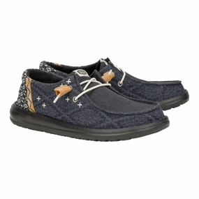 Women's Wendy Crafted Boho Casual Shoes In Black/black Comfy Women Flats under $50