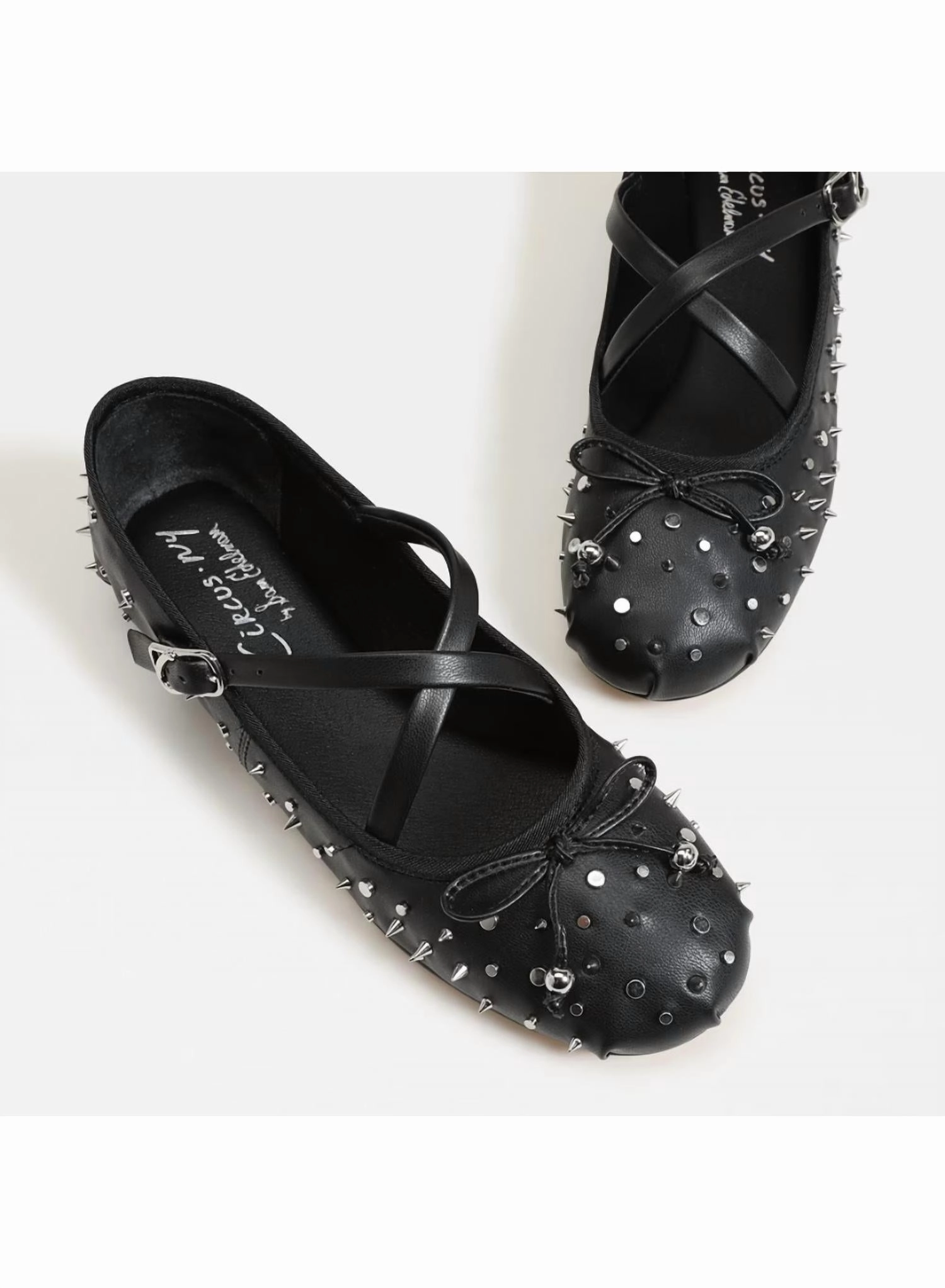 Women's Zuri Stud Ballet Flats In Black