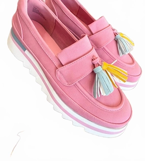 Women Tess Loafer In Pink Comfy Women Flats under $50