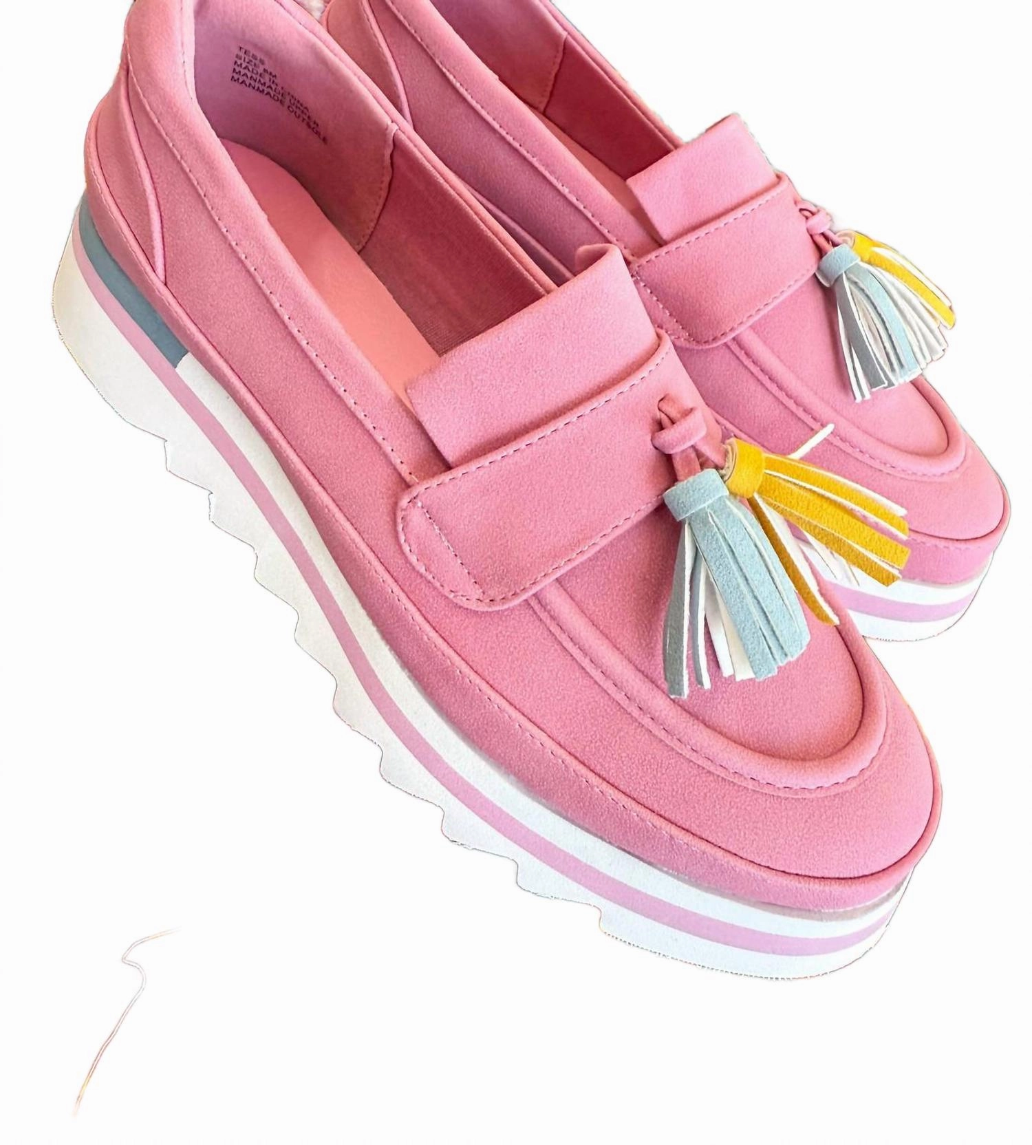 Women Tess Loafer In Pink Comfy Women Flats under $50