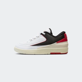 Womens Air Jordan 2 Retro Low - White/University Red-Black-Coconut Milk Sneakers trending now