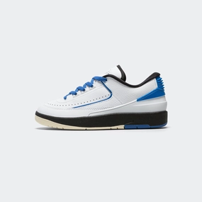 Womens Air Jordan 2 Retro Low - White/Varsity Royal-Black-Muslin Sneakers trending now