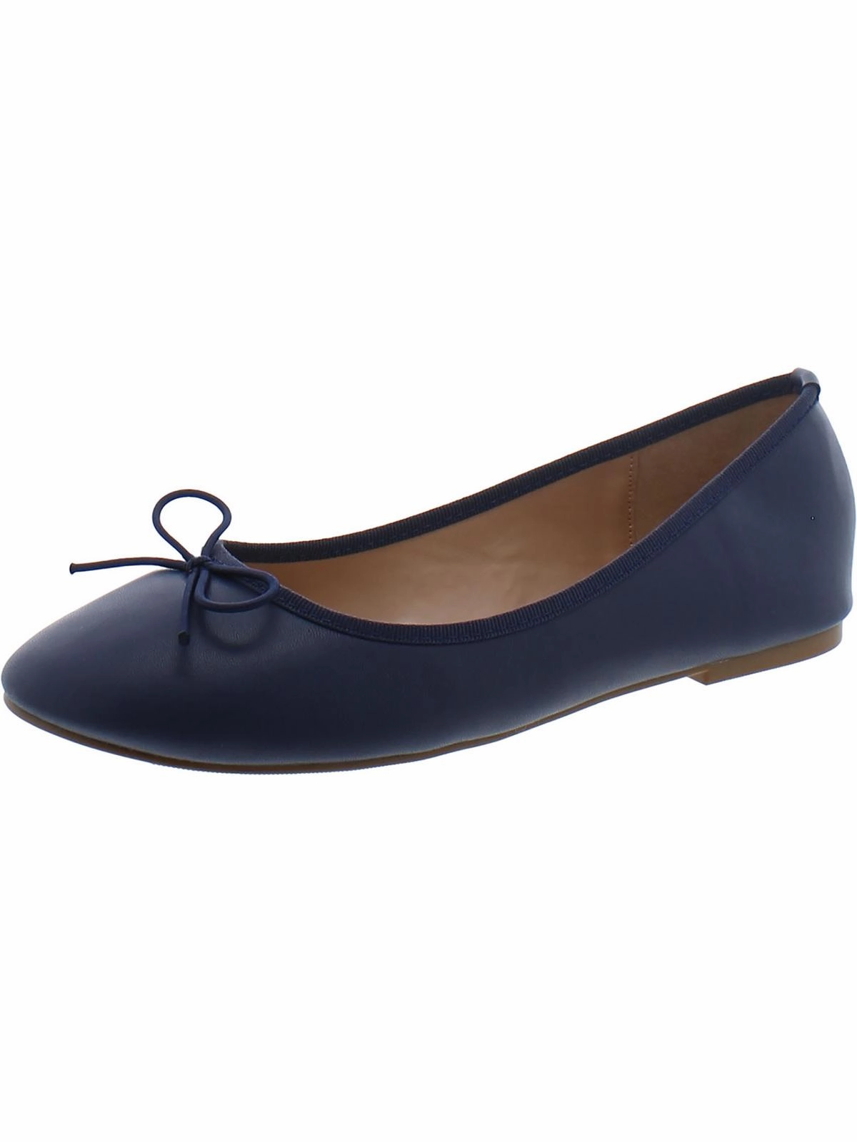 Womens Bow Faux Leather Ballet Flats Womens Casual Flats sale