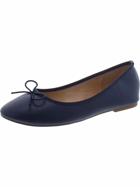 Womens Bow Faux Leather Ballet Flats Womens Casual Flats sale