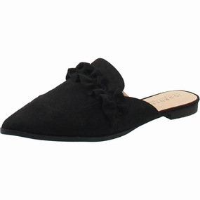 Womens Comfort Insole Faux Suede Mules Trendy Flats for Women