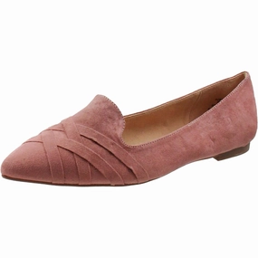 Womens Criss-Cross Faux Suede Flat Shoes Trendy Flats for Women