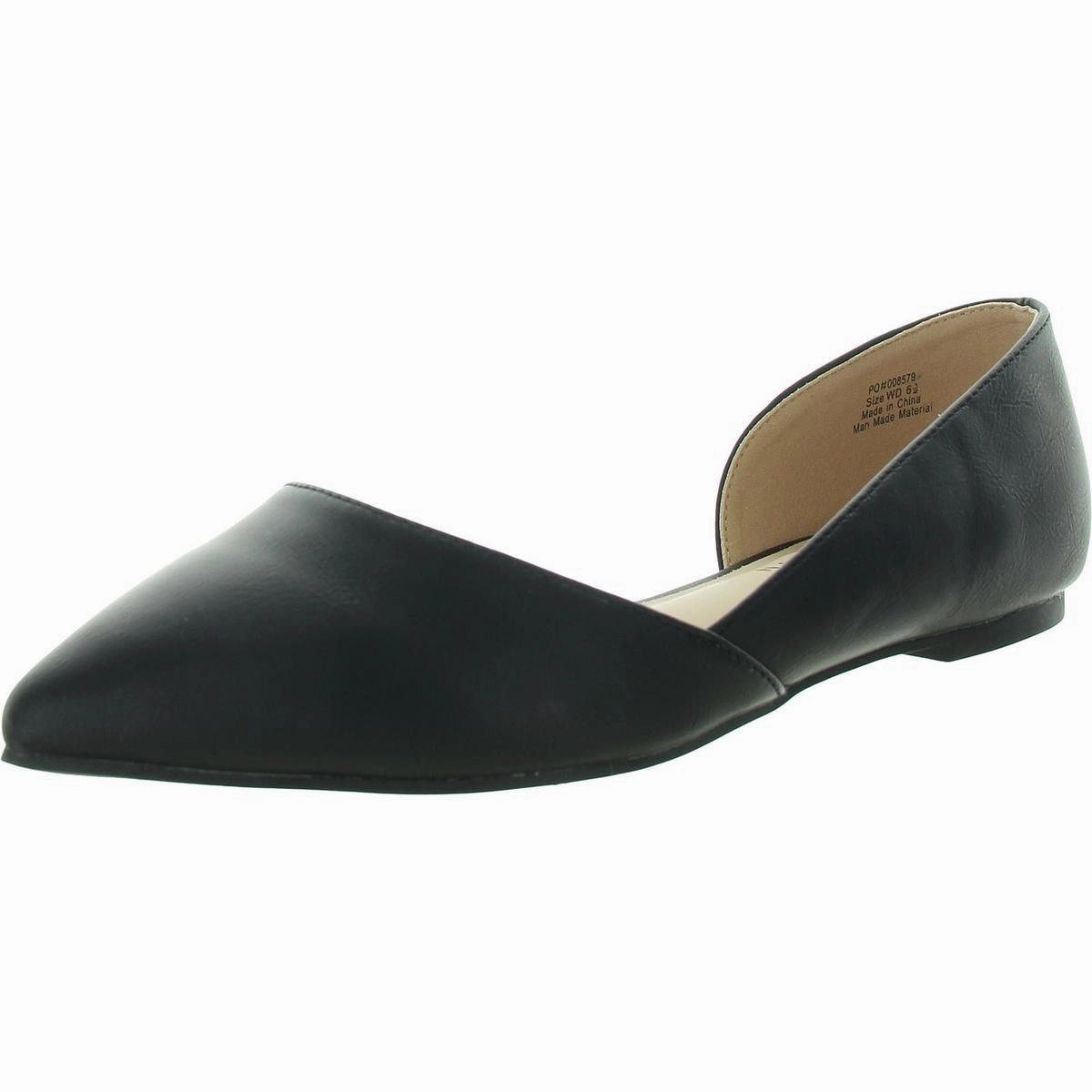 Womens Cut-Out Faux Leather Flat Shoes Womens Flats special deals