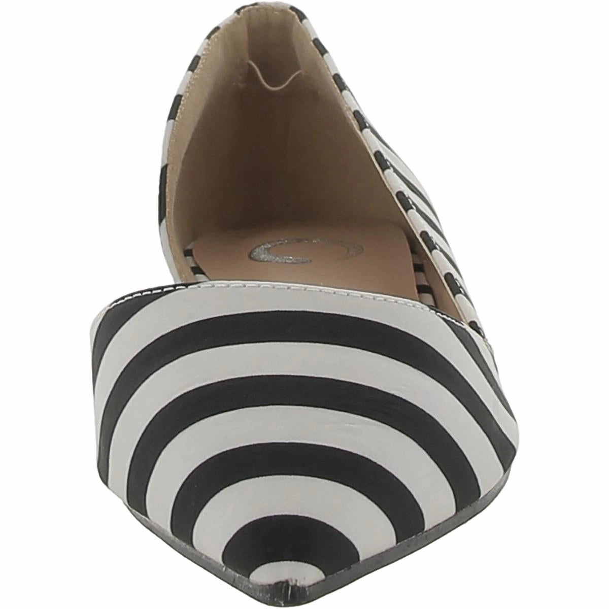 Womens Cut-Out Manmade Ballet Flats