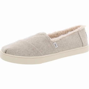 Womens Faux Fur Lined Manmade Loafers Soft Sole Flats Womens sale