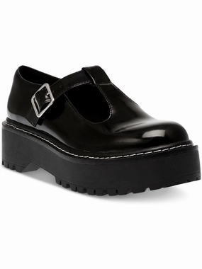 Womens Faux Leather Buckle Mary Janes Womens Flats special deals