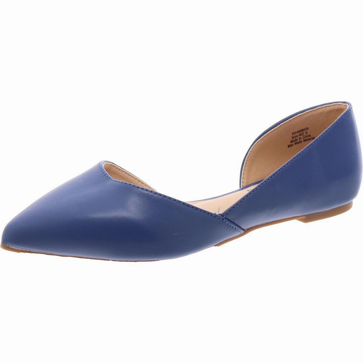 Womens Faux Leather Padded Insole D'Orsay Soft Sole Flats Womens sale