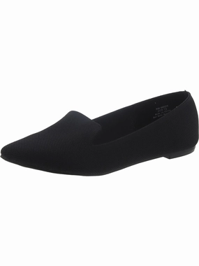 Womens Faux Suede Pointed Toe Loafers Womens Casual Flats sale