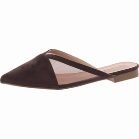 Womens Faux Suede Slide Flat Shoes Trendy Flats for Women