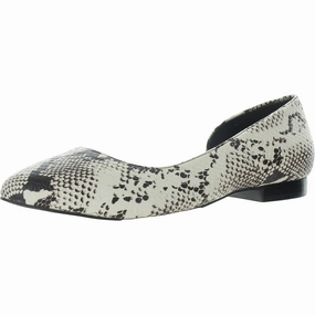 Womens Snake Print Faux Leather D'Orsay Womens Casual Flats sale