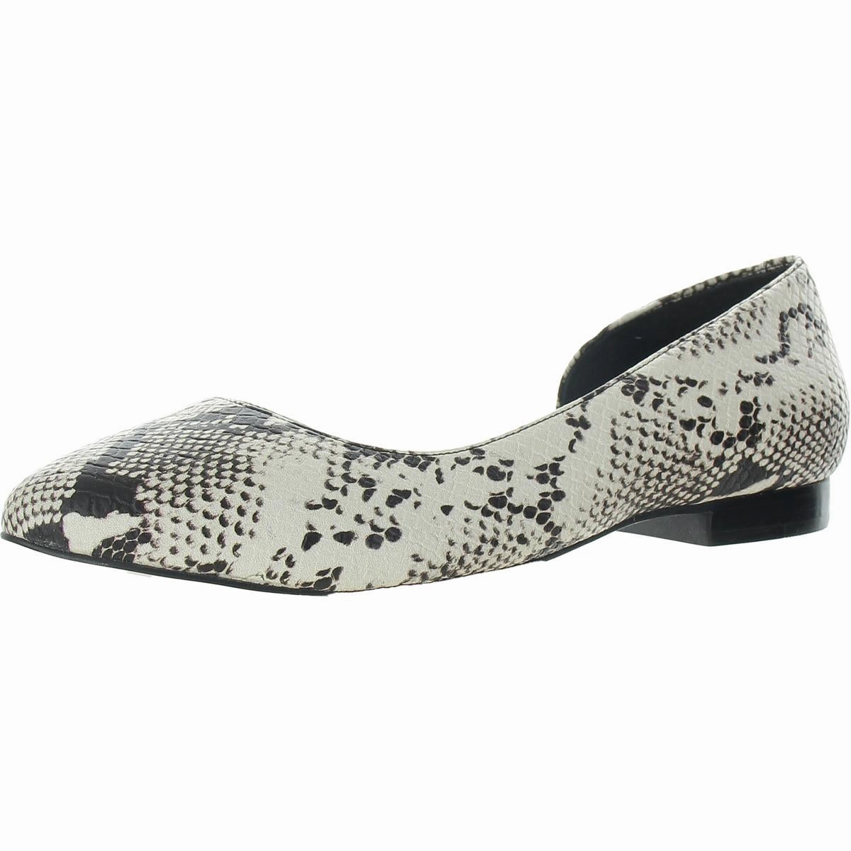 Womens Snake Print Faux Leather D'Orsay Womens Casual Flats sale