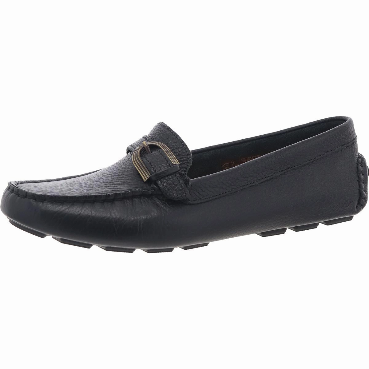 Womens Solid Leather Loafers
