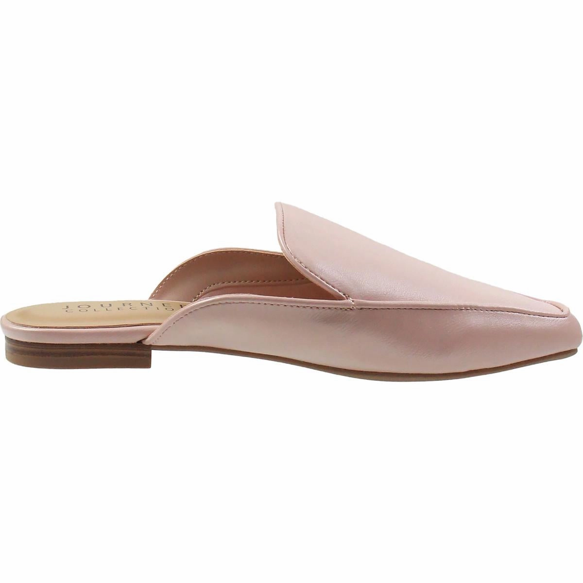Womens Solid Man Made Mules