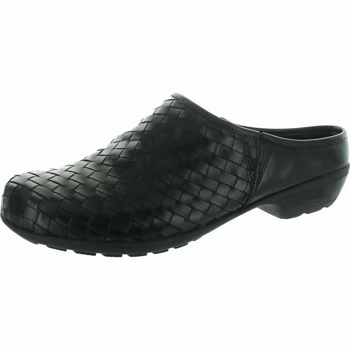 Womens Woven Leather Mules