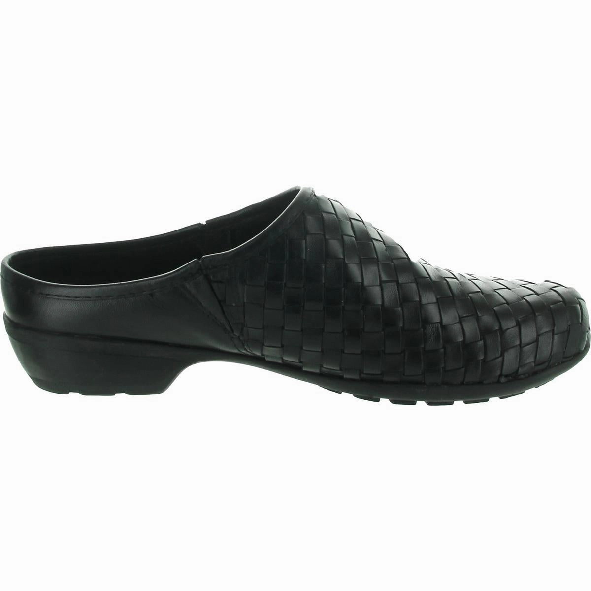 Womens Woven Leather Mules