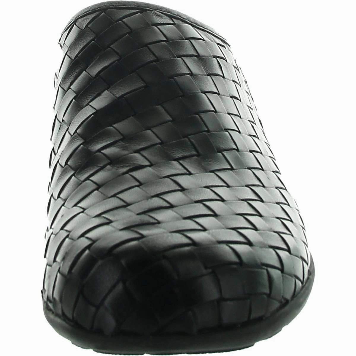 Womens Woven Leather Mules