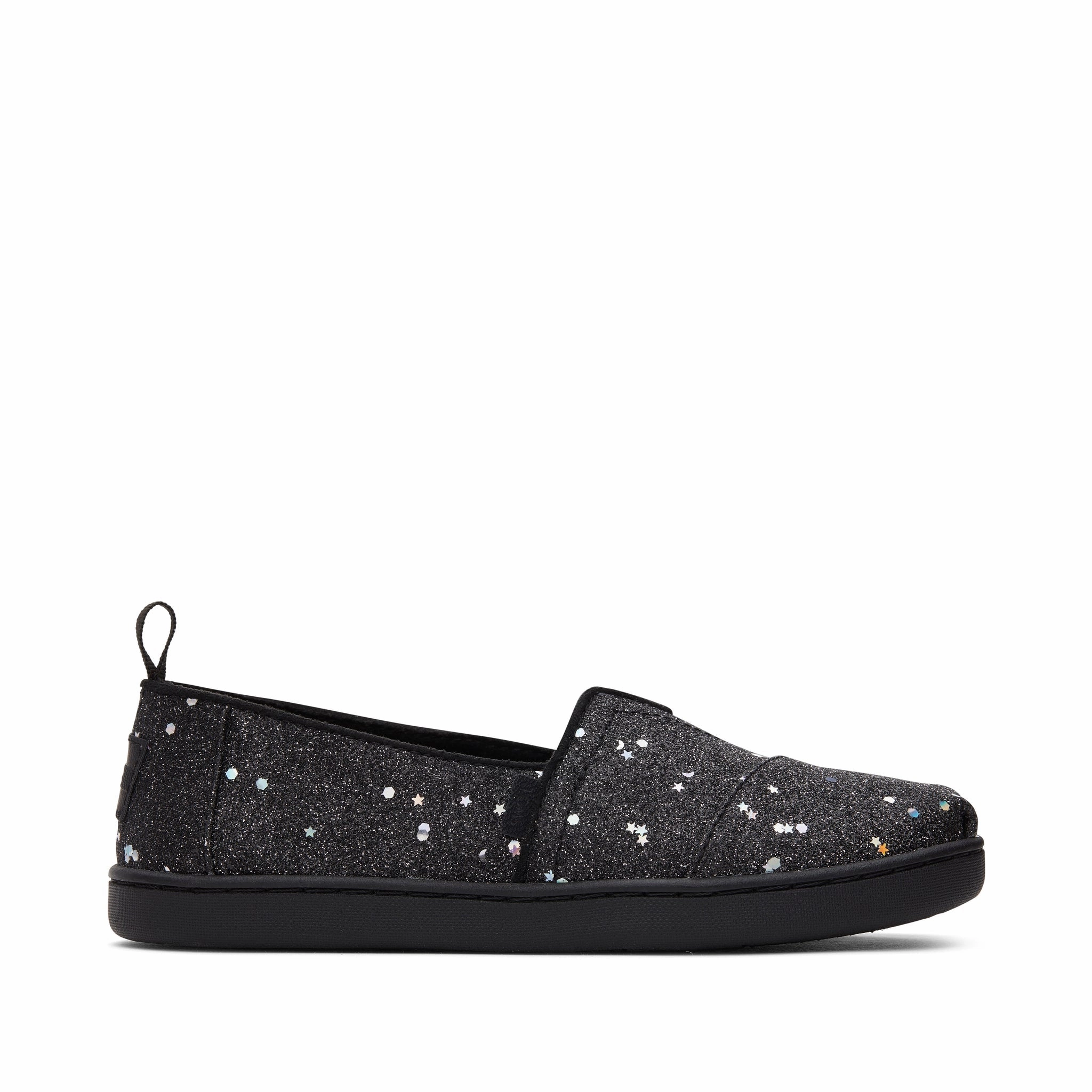 Youth Alpargata Black Cosmic Glitter Kids Shoe Girls Casual Shoes promo price