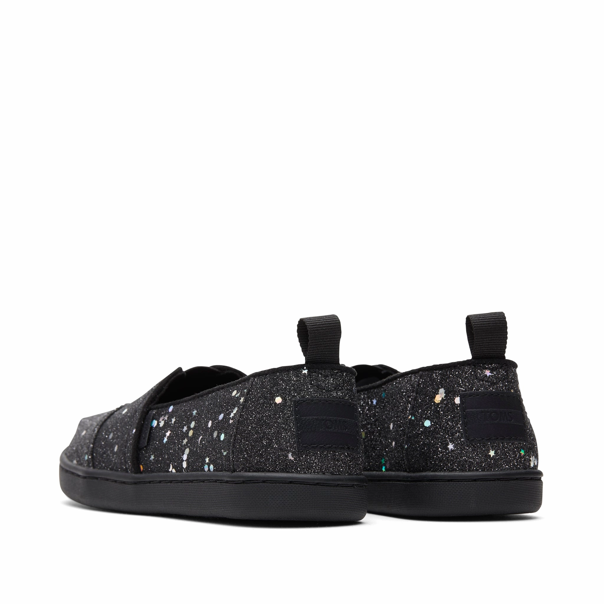 Youth Alpargata Black Cosmic Glitter Kids Shoe