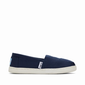Youth Alpargata Navy Canvas Kids Shoe Girls Casual Shoes promo price