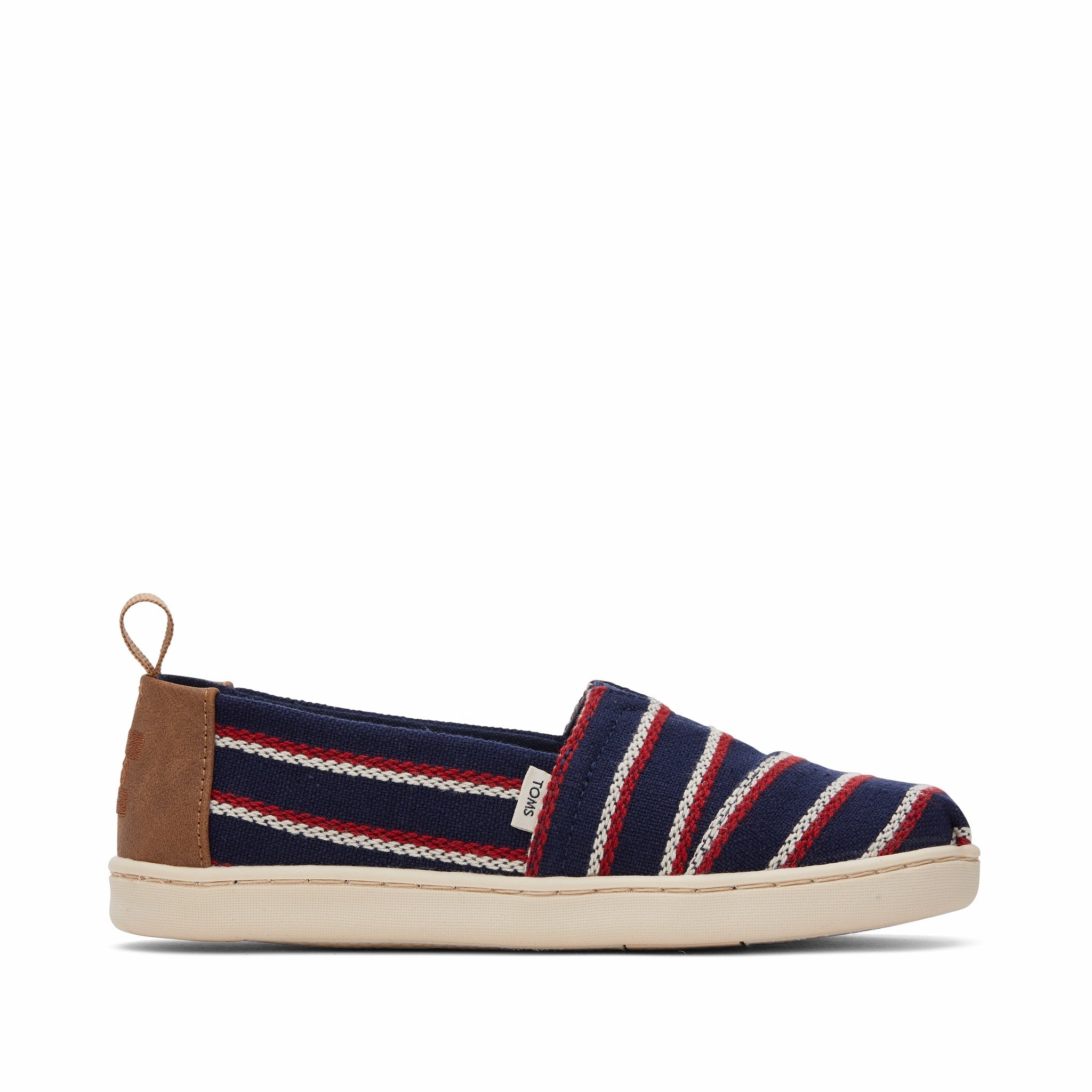 Youth Alpargata Navy Woven Stripes Kids Shoe Boys Shoes cheap deals