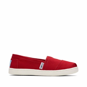 Youth Alpargata Red Canvas Kids Shoe Girls Casual Shoes promo price