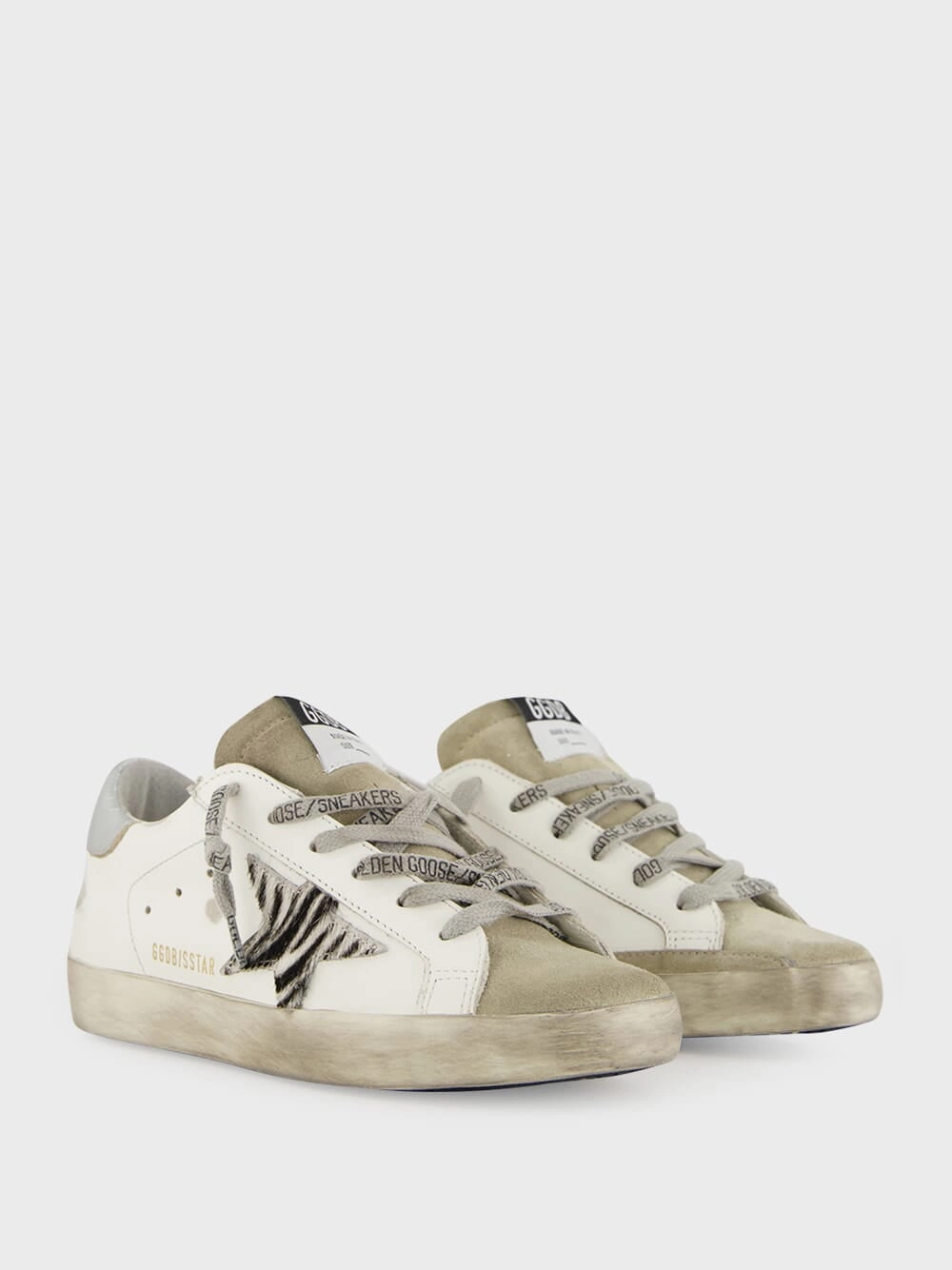 Zebra Pony Star Leather Super-Star Sneakers