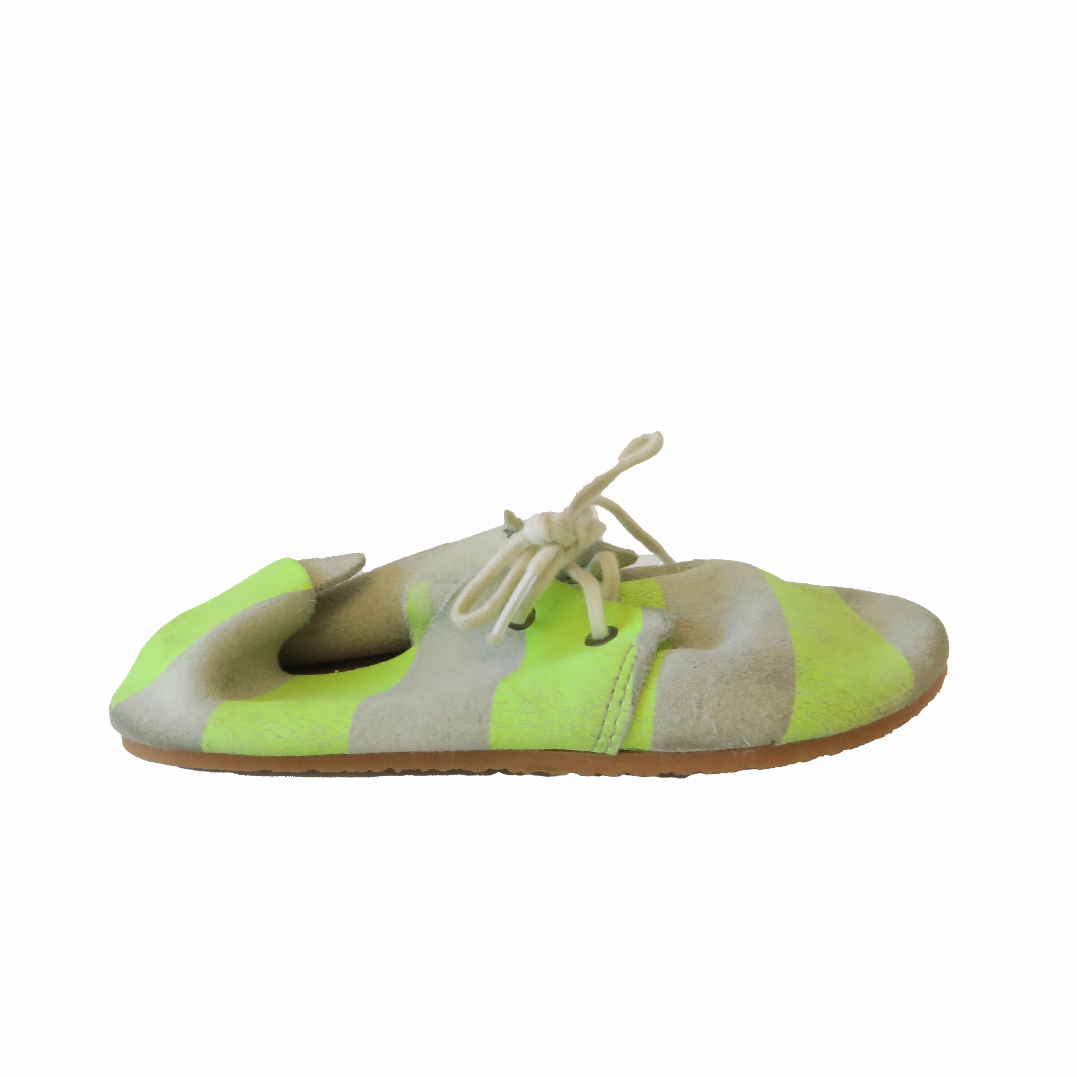 ZUZII Boys Gray | Green Stripe Shoes Discount Boys Footwear online
